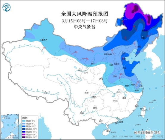 沙尘暴预警升级：北方12省市出现大范围黄沙