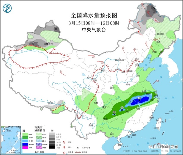 沙尘暴预警升级：北方12省市出现大范围黄沙